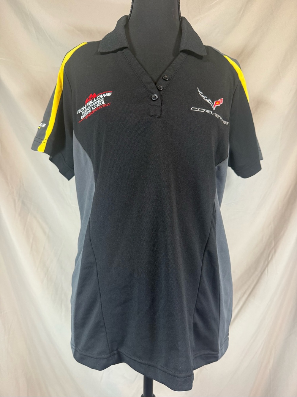 Corvette Racing Ron Fellows Performance Driving School Polo Shirt - Medium